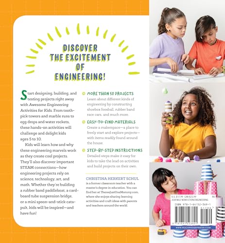 Awesome Engineering Activities for Kids: 50+ Exciting STEAM Projects to Design and Build (Awesome STEAM Activities for Kids),Used