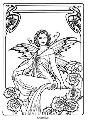 Floral Fairies Coloring Book (Dover Fantasy Coloring Books),Used
