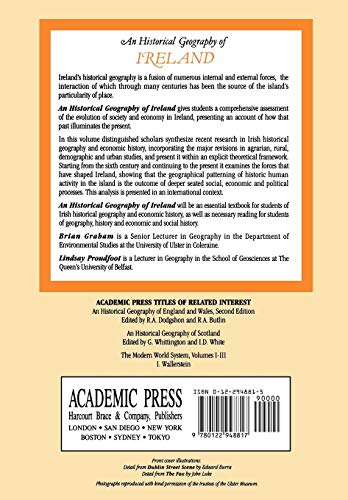 An Historical Geography of Ireland (B. J. Graham Department of Environmental Studies),Used