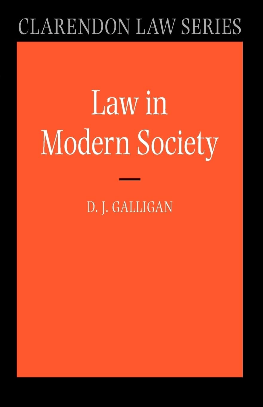Law In Modern Society (Clarendon Law Series),Used