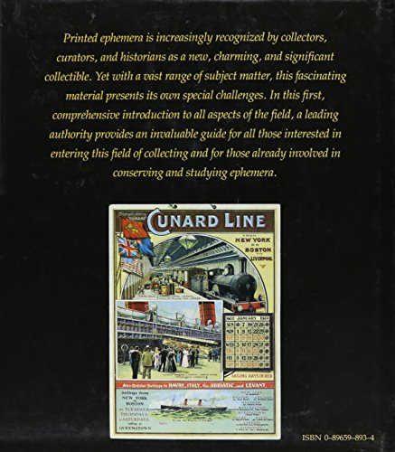Collecting Printed Ephemera,Used
