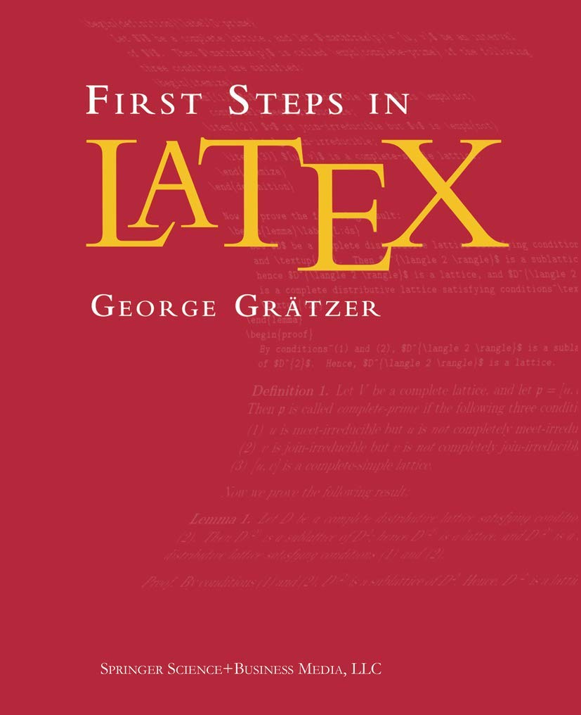 First Steps in LaTeX,New