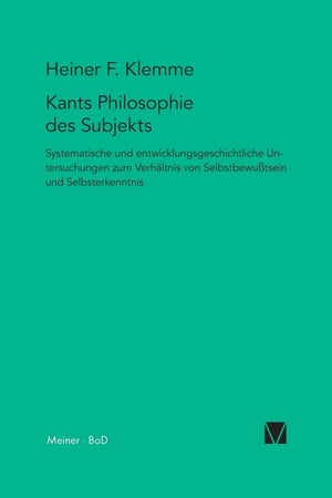 Kants Philosophie des Subjekts (German Edition),Used