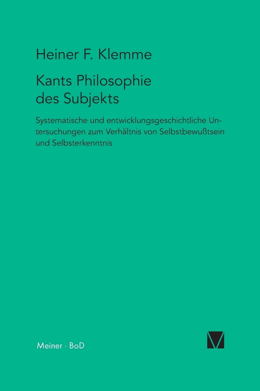 Kants Philosophie des Subjekts (German Edition),Used
