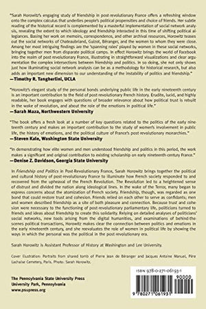 Friendship and Politics in PostRevolutionary France,Used