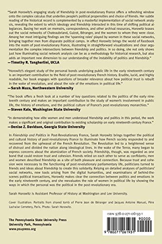 Friendship and Politics in PostRevolutionary France,Used