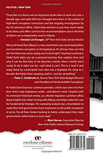 Failed State: Dysfunction and Corruption in an American Statehouse (Excelsior Editions),Used