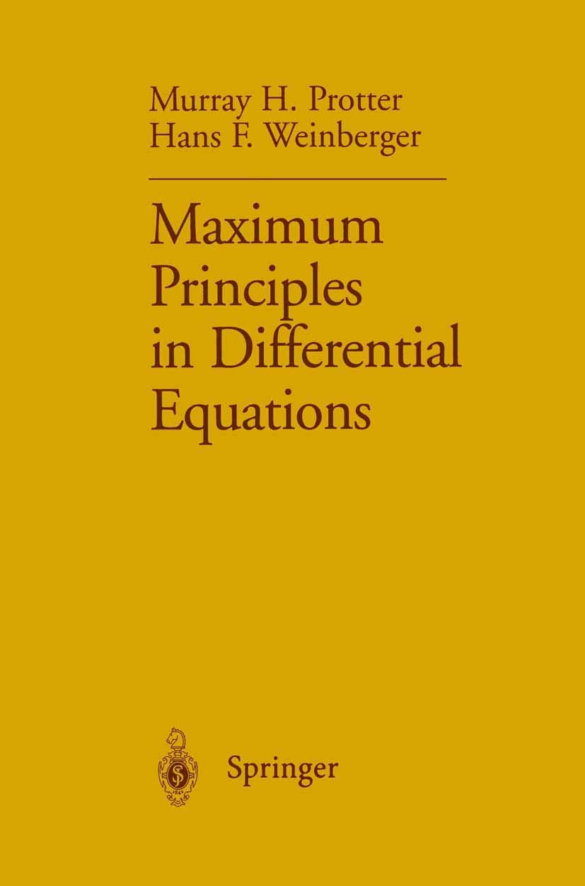 Maximum Principles in Differential Equations,Used