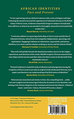 Abolition in Sierra Leone: ReBuilding Lives and Identities in NineteenthCentury West Africa (African Identities: Past and Pres,Used
