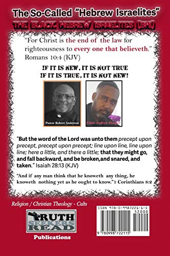 The SoCalled Hebrew Israelites Formerly Known As The Black Hebrew Israelites,Used