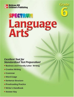 Spectrum Language Arts, Grade 6,Used