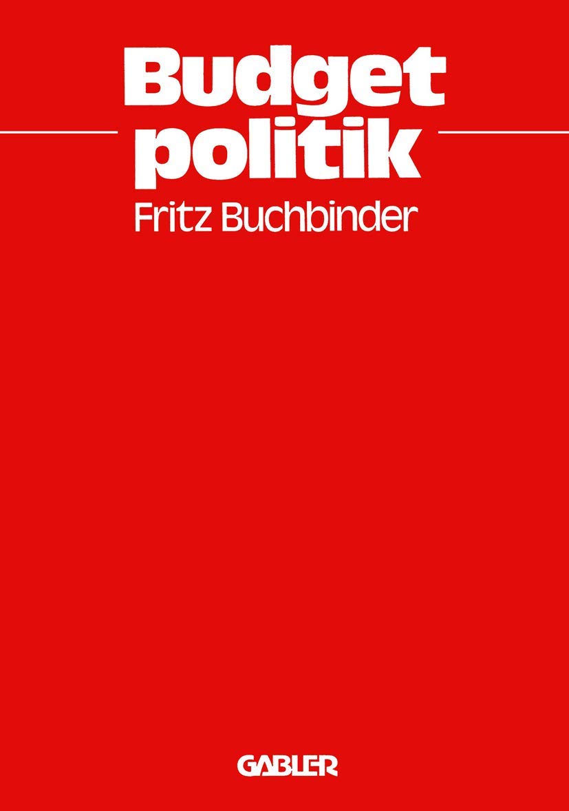 Budgetpolitik (German Edition),Used