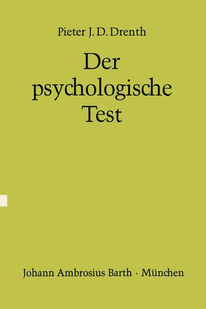 Der Psychologische Test: Eine Einfhrung In Seine Theorie Und Seine Anwendungen (German Edition),Used