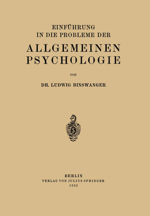 Einfhrung in die Probleme der Allgemeinen Psychologie (German Edition),Used