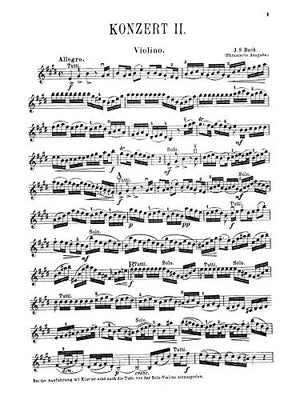 Violin Concerto No. 2 in E Major (Kalmus Edition),Used