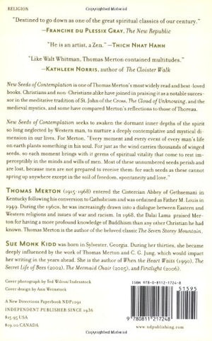New Seeds of Contemplation by Thomas Merton & Sue Monk Kidd - Thought-Provoking Spiritual Insights, Perfect for Reflection and Growth
