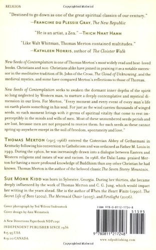 New Seeds of Contemplation by Thomas Merton & Sue Monk Kidd - Thought-Provoking Spiritual Insights, Perfect for Reflection and Growth