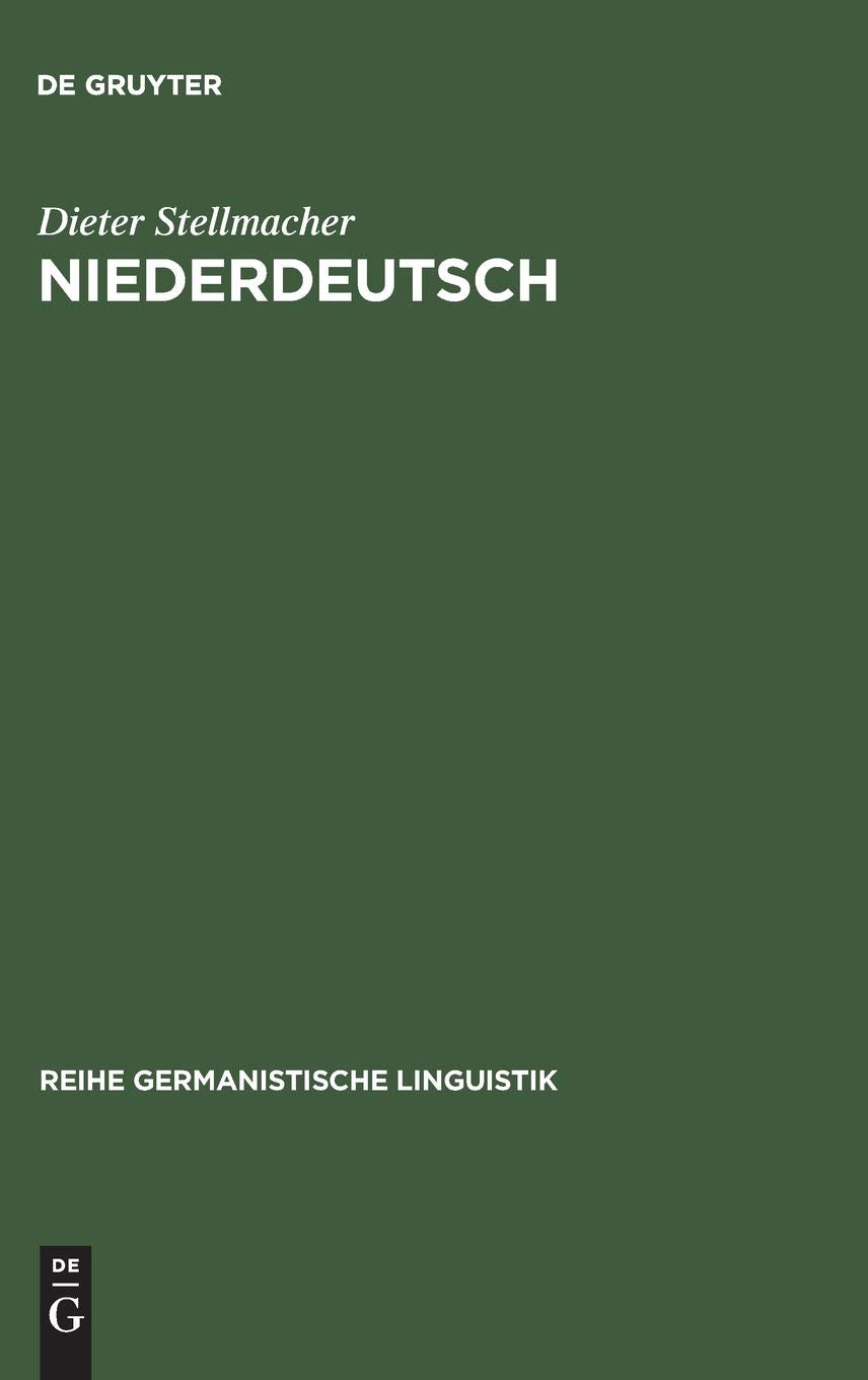 Niederdeutsch: Formen und Forschungen (Reihe Germanistische Linguistik, 31) (German Edition),Used