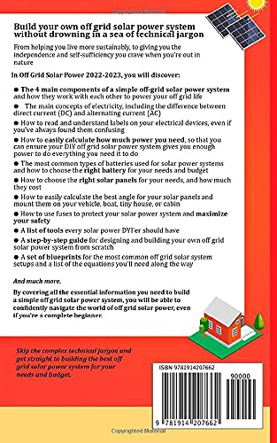 Off Grid Solar Power 20222023: StepByStep Guide to Make Your Own Solar Power System For RVs, Boats, Tiny Houses, Cars, Cabins,Used