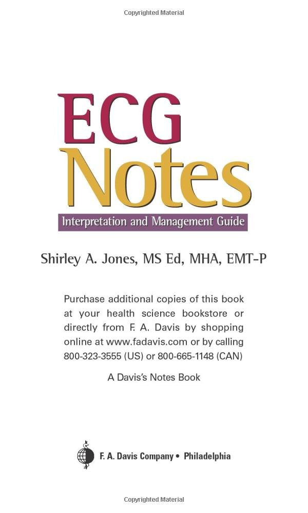 Ecg Notes: Interpretation And Management Guide