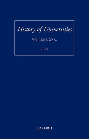 History of Universities: Volume XX/2 (History of Universities Series),New