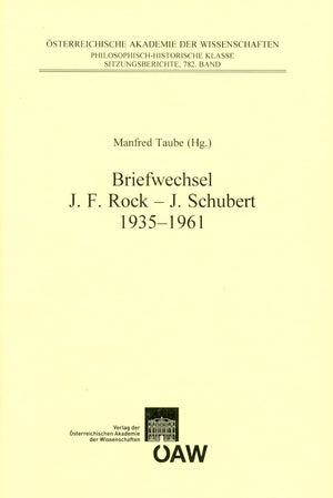 Briefwechsel Joseph Franz Rock mit Johannes Schubert 19351961 (Sitzungsberichte Der Phil.hist. Klasse) (German Edition),Used