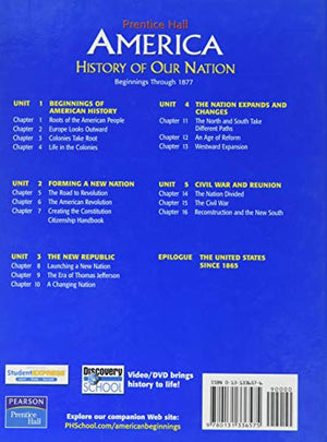 America: History Of Our Nation Beginnings Through 1877,New