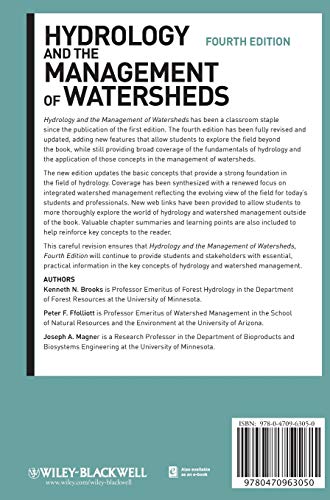 Hydrology and the Management of Watersheds,New