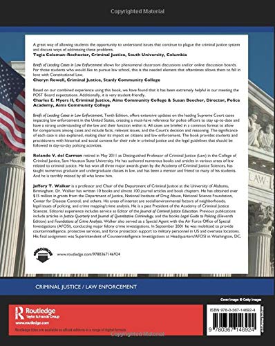 Briefs Of Leading Cases In Law Enforcement,New