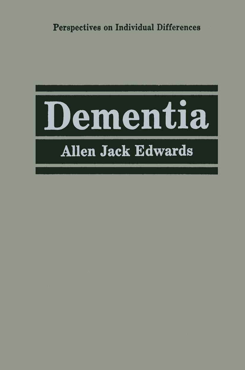 Dementia (Perspectives on Individual Differences),Used