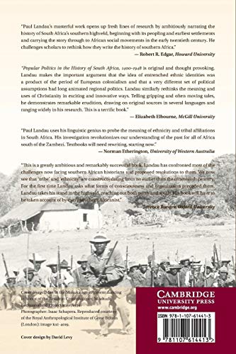 Popular Politics in the History of South Africa, 14001948,Used