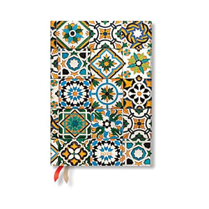 Paperblanks | 2026 Porto | Portuguese Tiles | 12Month Planner | Midi | DayAtATime | Elastic Band | 416 Pg | 80 Gsm