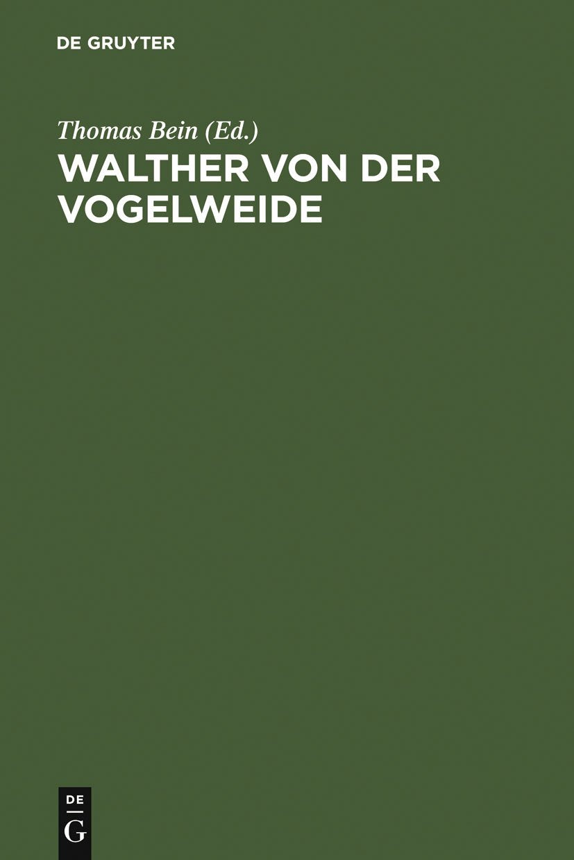 Walther Von Der Vogelweide: Textkritik Und Edition (German Edition),Used