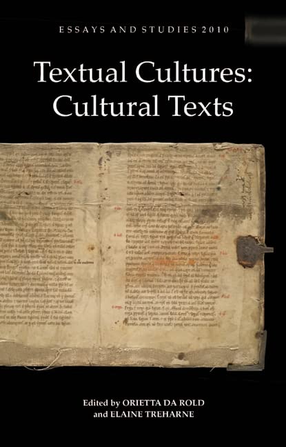 Textual Cultures: Cultural Texts (Essays and Studies, 63),Used