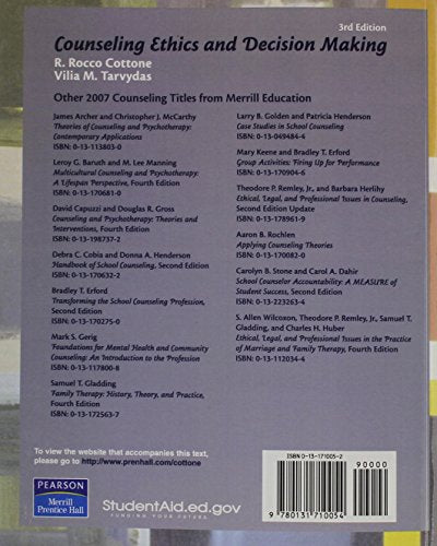 Counseling Ethics and DecisionMaking (3rd Edition),Used