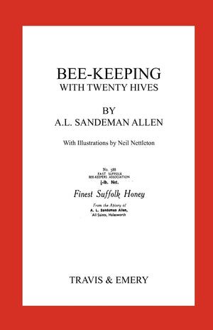 BeeKeeping with Twenty Hives. Facsimile reprint.,Used