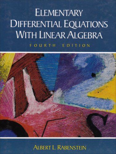 Elementary Differential Equations With Linear Algebra,New