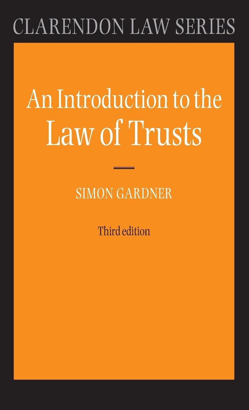 An Introduction to the Law of Trusts (Clarendon Law Series),Used