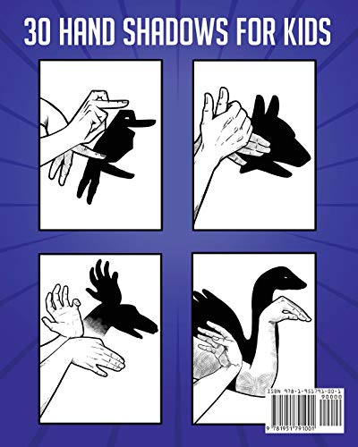 Hand Shadows Activity Book For Kids: 30 Easy To Follow Illustrations,Used
