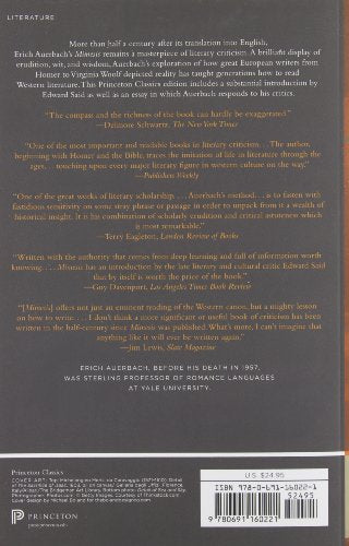Mimesis: The Representation Of Reality In Western Literature  New And Expanded Edition (Princeton Classics)