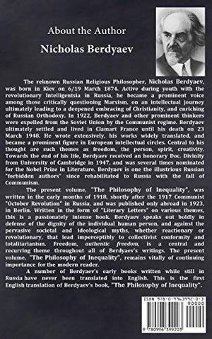 The Philosophy of Inequality: Letters to my Contemners, Concerning Social Philosophy,Used