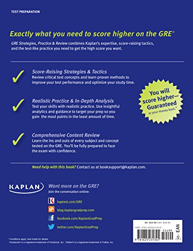 Gre 2016 Strategies, Practice, And Review With 4 Practice Tests: Book + Online (Kaplan Test Prep)