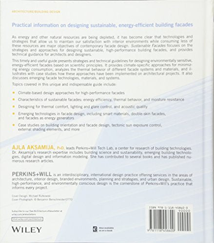 Sustainable Facades: Design Methods for HighPerformance Building Envelopes,Used