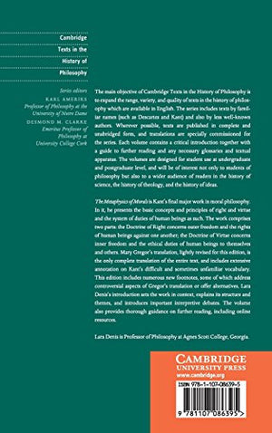 Kant: The Metaphysics of Morals (Cambridge Texts in the History of Philosophy),Used