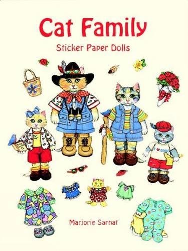 Cat Family Sticker Paper Dolls (Dover Paper Dolls),Used