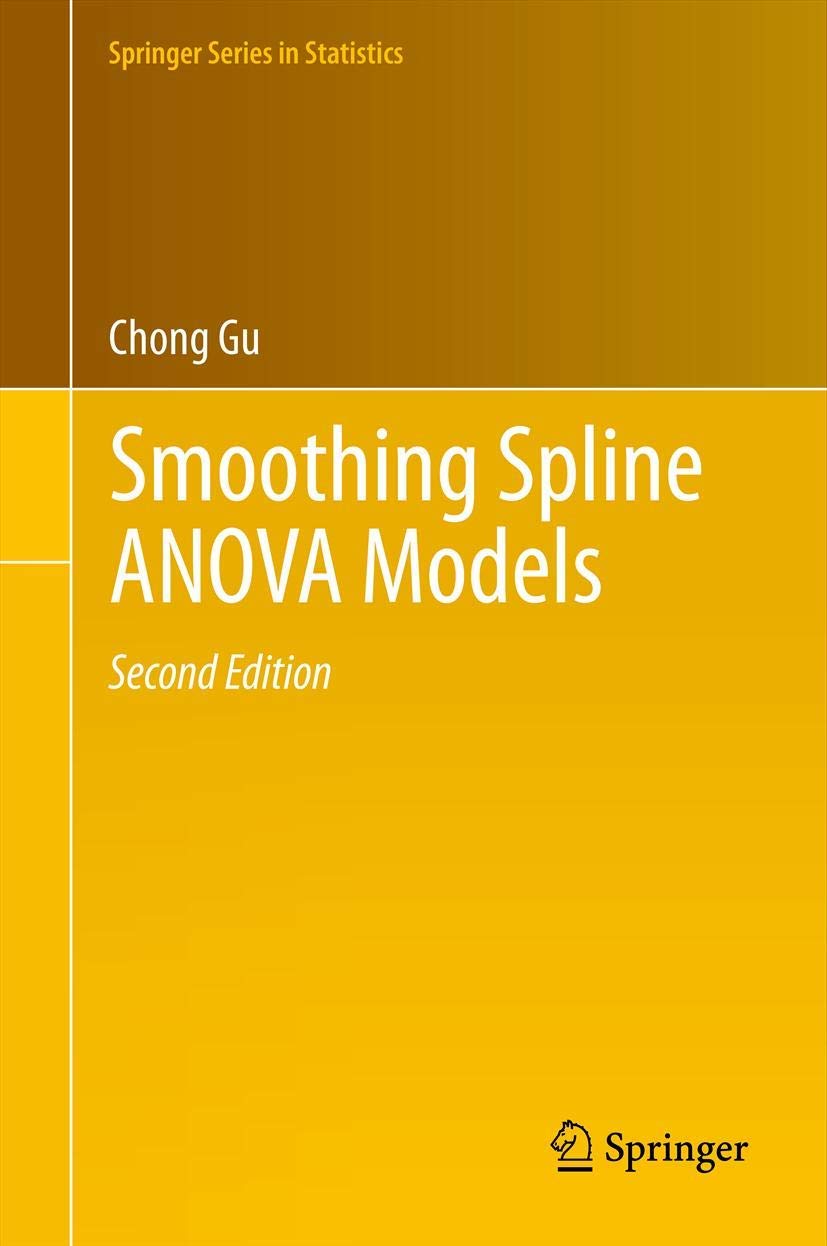 Smoothing Spline Anova Models (Springer Series In Statistics, 297),Used