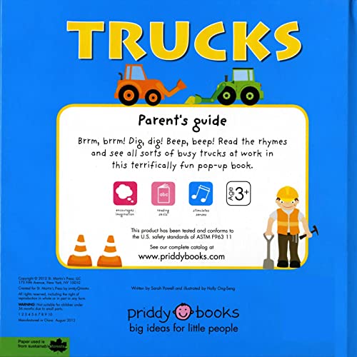 Popup Trucks: A PopUp Book with Mighty Machines,Used