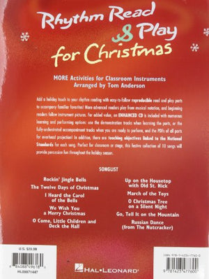 Rhythm Read & Play for Christmas: MORE Activities for Classroom Instruments (Expressive Art (Choral)),Used