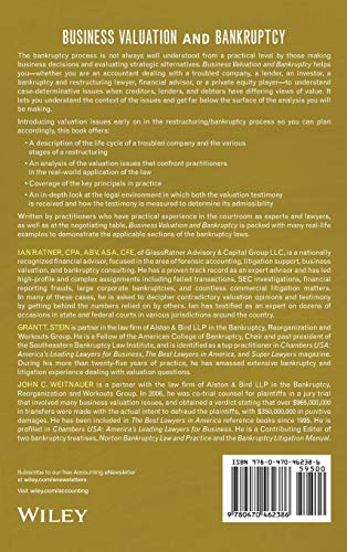 Business Valuation and Bankruptcy,New