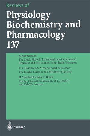 Reviews of Physiology, Biochemistry and Pharmacology (Reviews of Physiology, Biochemistry and Pharmacology, 137),Used